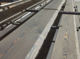 Планкен скошенный из лиственницы 20х140мм 4м сорт АВ