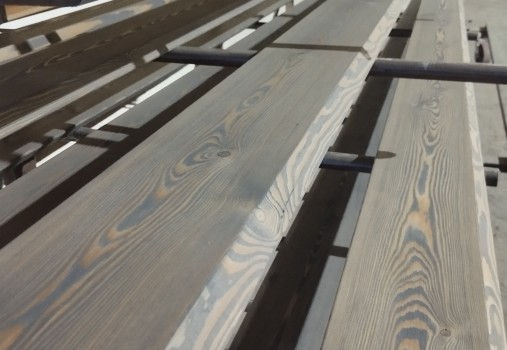 Планкен скошенный из лиственницы 20х140мм 4м сорт АВ